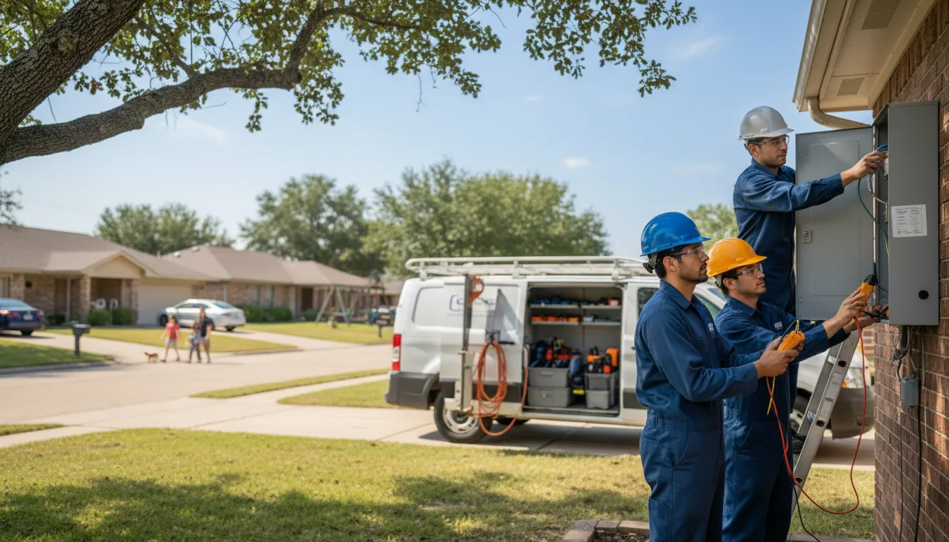 Certified electrician providing emergency electrical services in College Station, AR